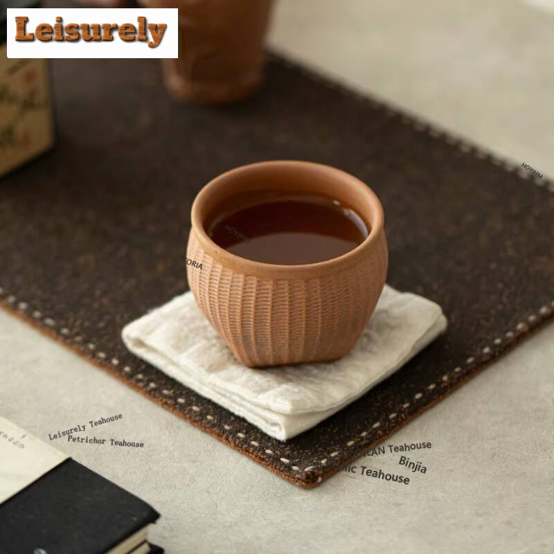 Vintage Collectible Pottery - Tasse à thé artisanale en argile