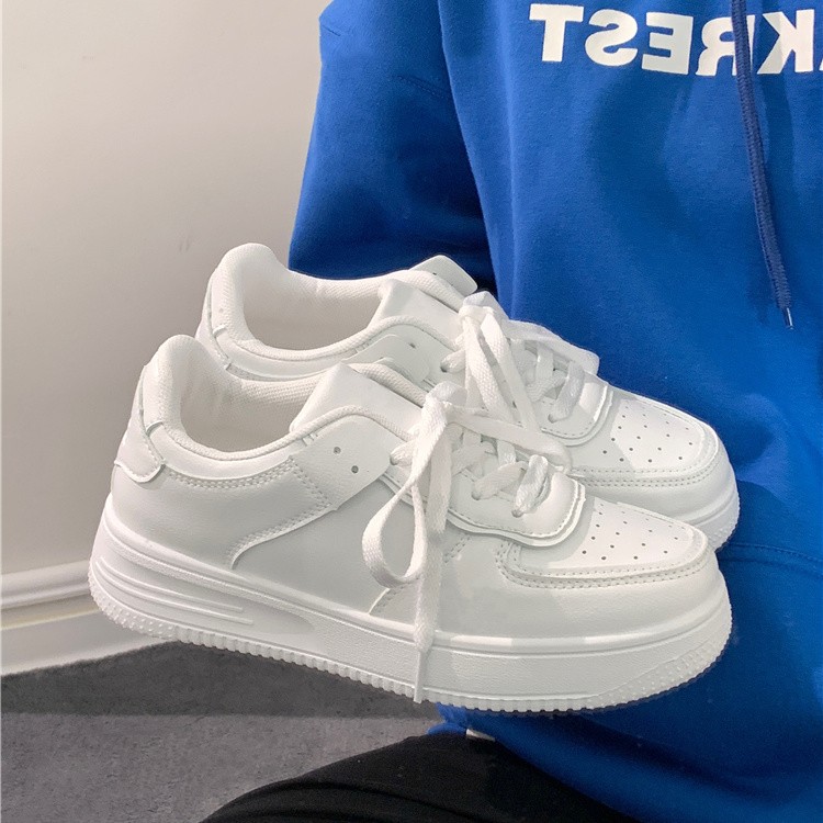 Vans Shoes Old Skool - Baskets blanches à plateforme pour femmes,