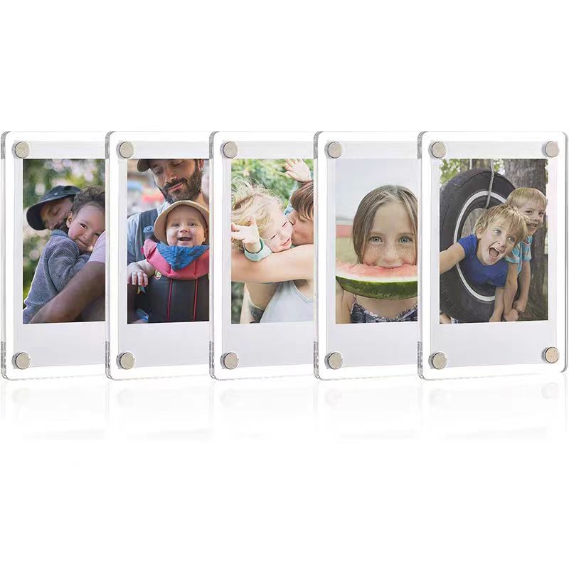 Instant Film Pack - Cadre Photo magnétique en acrylique pour
