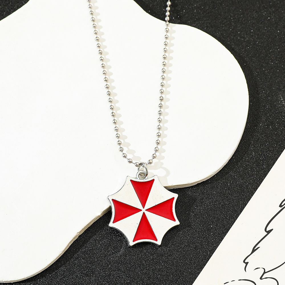 Vintage Collectible Accessories - Collier pendentif parapluie rouge vintage, accessoire