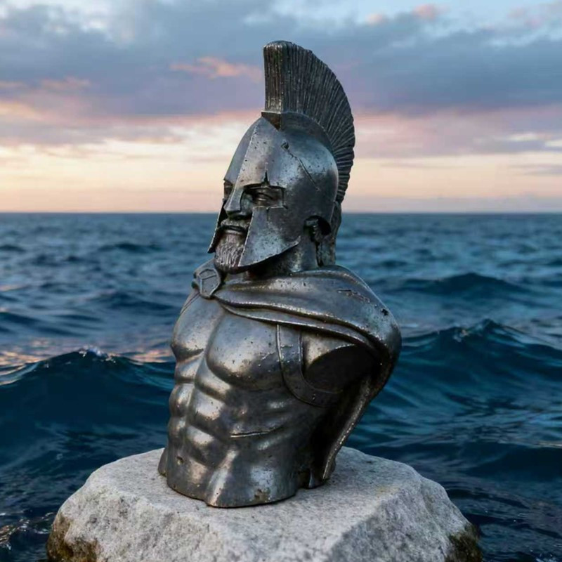 Vintage Collectible Accessories - Statue de guerrier spartiate en fer