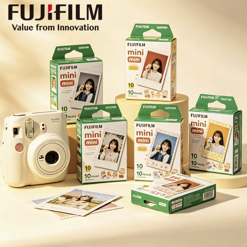 Instant Film Pack - 10/20/40/60/80/100 feuilles de film Fujifilm Instax