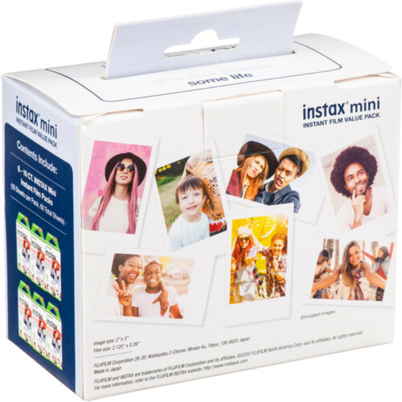 Instant Film Pack - 50/60 feuilles Fujifilm Instax Mini Film