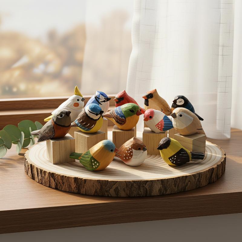 Figurines d'oiseaux en bois sc - Vintage Collectibles Store avis et prix