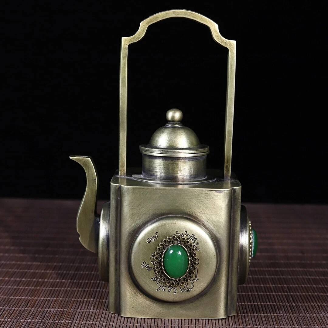 Théière en cuivre blanc de la  - Vintage Collectible Pottery avis et prix